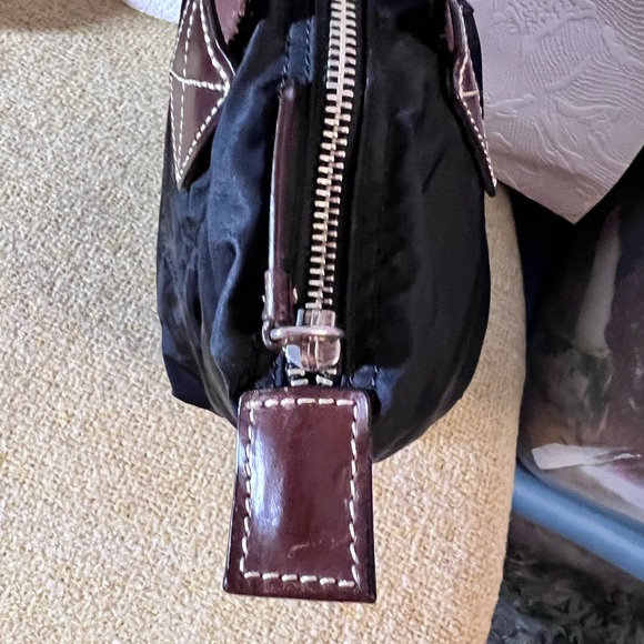 Dooney & Burke Nylon small tote bag in black - Picture 9 of 12